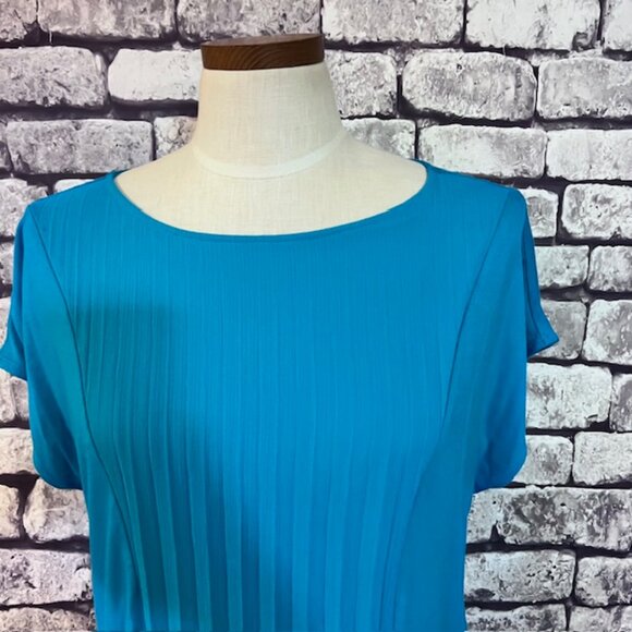 Soft Surroundings Turquoise Sleeveless Blouse Size M - Picture 2 of 9